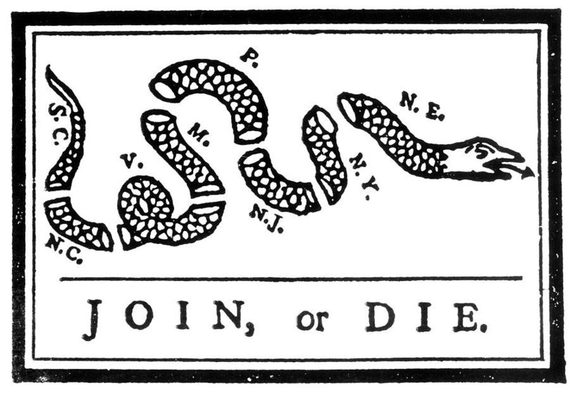 Join or Die (Benjamin Franklin)