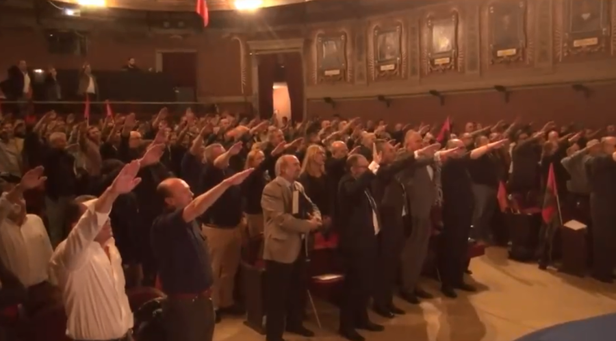 Acte de Falange a l'Ateneo de Madrid fa uns dies. Foto: ElMundo