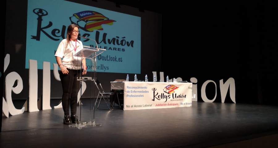 Sara del Mar, presidenta de Kellys Unión Balear