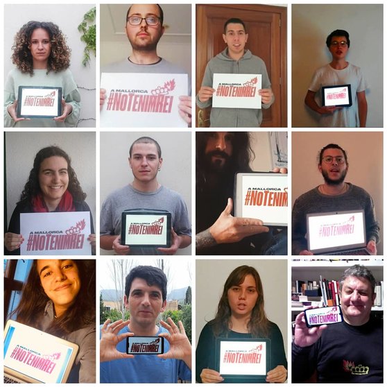 foto de la campanya A Mallorca #NoTenimRei