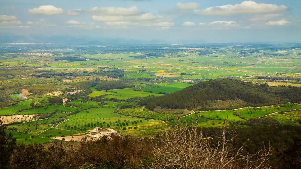 Mallorca vista des de Randa (La Vanguardia)