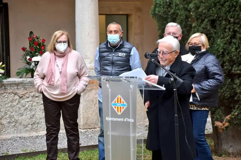 Jaume Reus, net de Pere Pau Capó, en l'acte d'aquest 14 d'abril