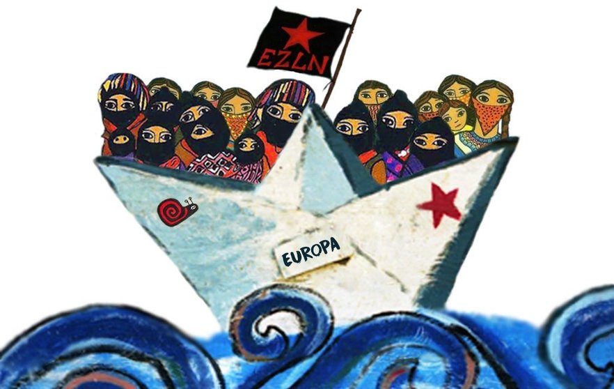 Imatge de la Gira Zapatista per Europa