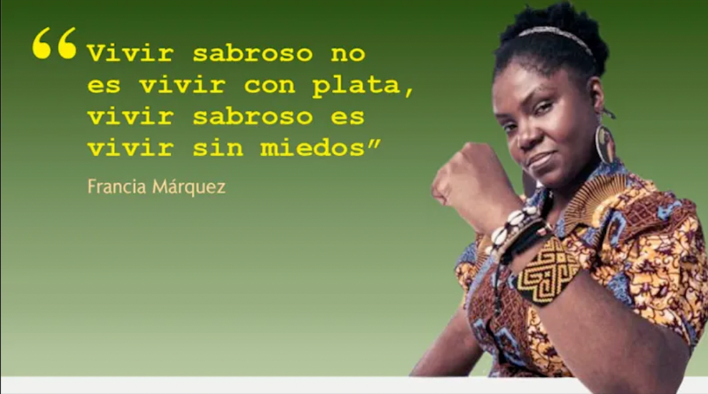 Francia Márquez, futura vicepresidenta de Colòmbia
