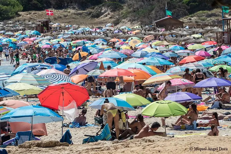 foto: Miquel A. Dora. Cala Agulla, dissabte 20 d'agost de 2022