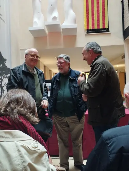 Antonio Casero amb Miquel Rosselló i Josep Valero