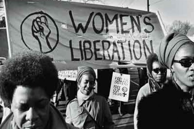 Imatge: mobilització feminista de les Panteres Negres, 1969