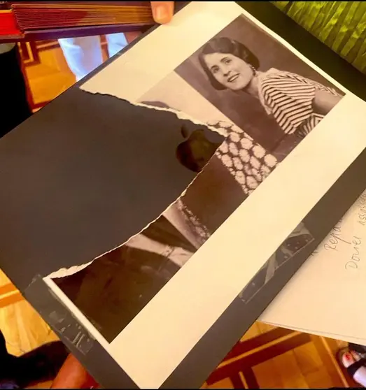 La foto esqueixada pel feixista Le Senne