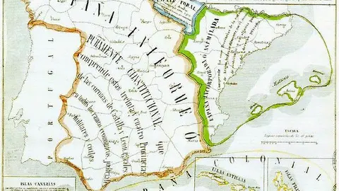 mapa d&#39;Espanya antic.