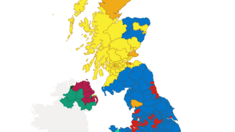 mapa electoral UK