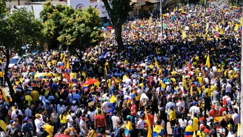 foto: protestes a Cali (El País)
