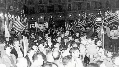 Mobilització del 29 d'octubre de 1977 (arxiu d'UH)