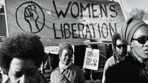 Imatge: mobilització feminista de les Panteres Negres, 1969