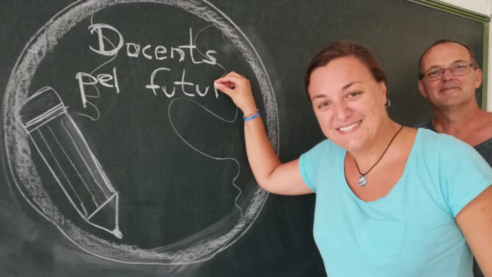 Tona Fuster i Miquel Àngel Llauger, de Docents pel Futur
