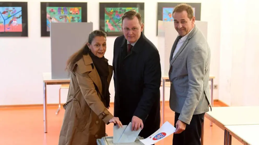 candidats de Die Linke, que ha guanyat a Turíngia - foto: ElPaís