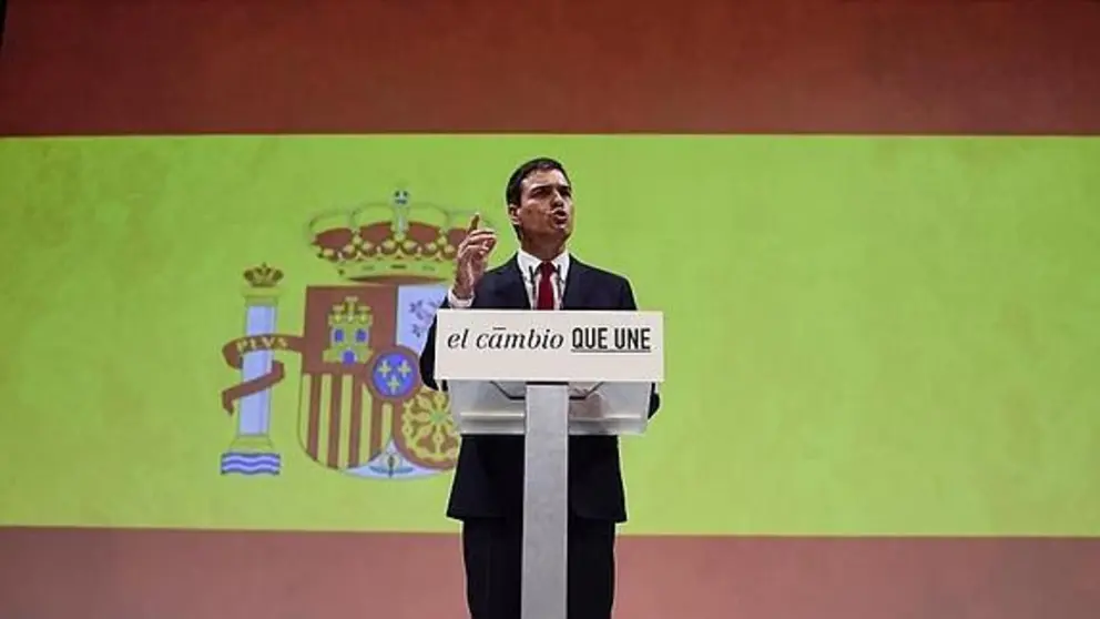 Pedro Sánchez, l'abanderat