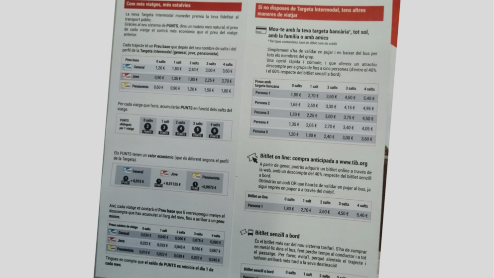 noves tarifes. Foto: Guillem Ramis