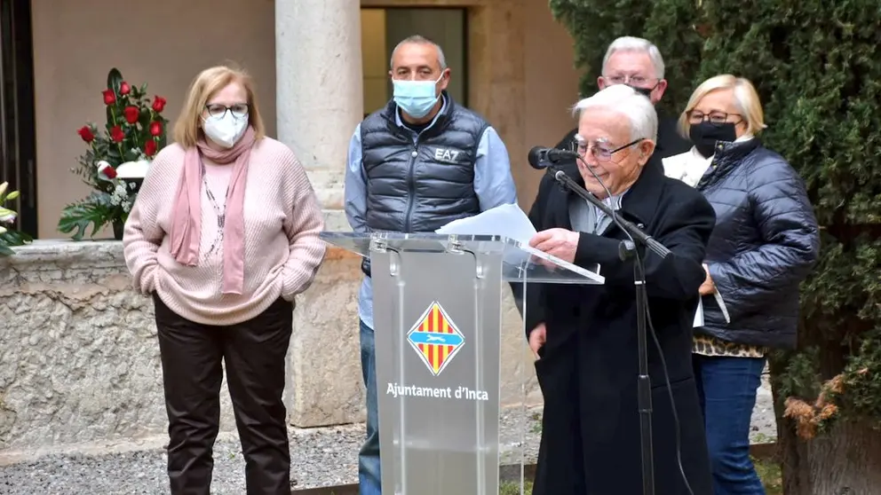 Jaume Reus, net de Pere Pau Capó, en l'acte d'aquest 14 d'abril