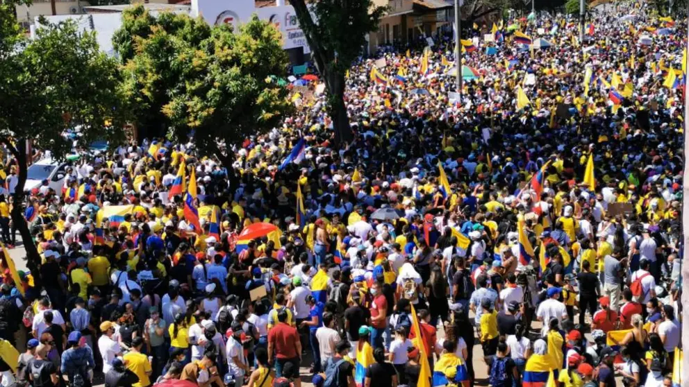 foto: protestes a Cali (El País)