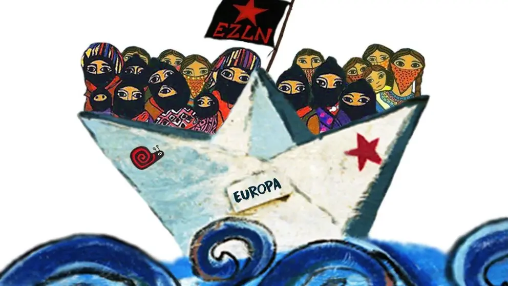 Imatge de la Gira Zapatista per Europa