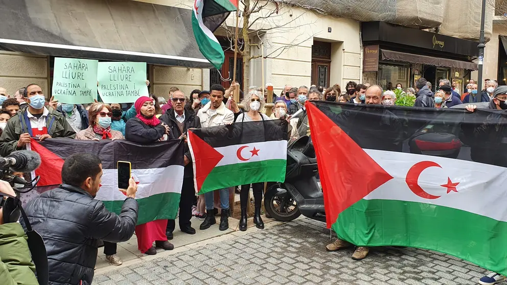 imatges de la concentració d'ahir a Palma