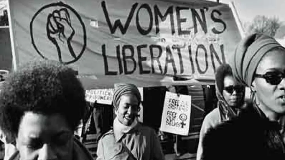 Imatge: mobilització feminista de les Panteres Negres, 1969