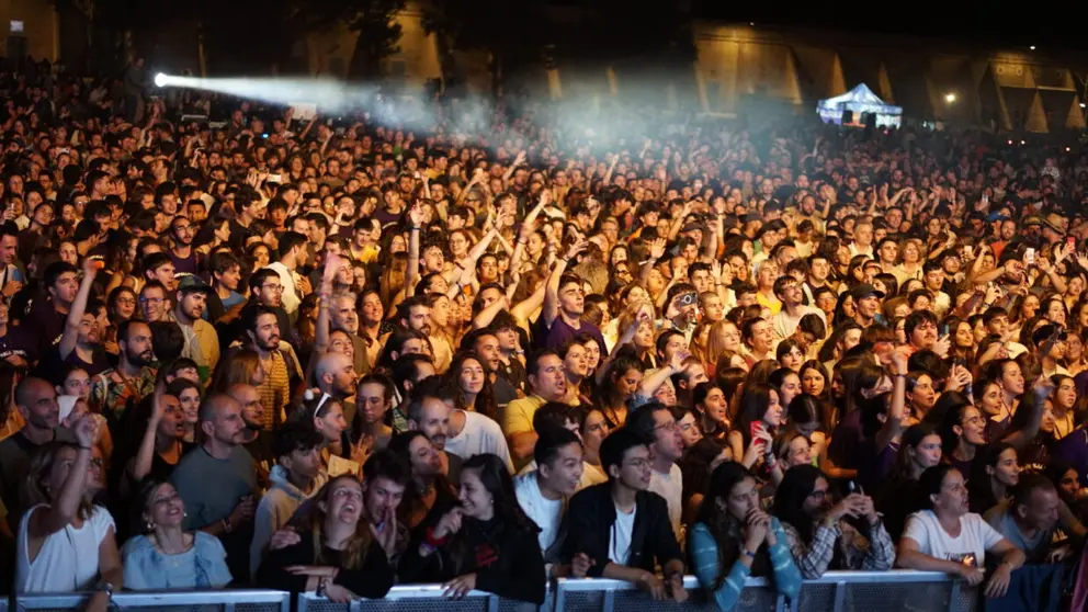 Imatge del concert d'Antònia Font, a l'Acampallengua d'enguany a Sa Pobla (Joves de Mallorca per la Llengua)