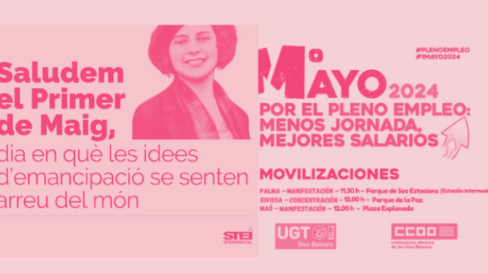 collage de cartells stei, ccoo i ugt